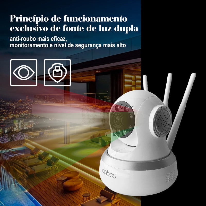 Câmera de Segurança Wi-Fi 360°